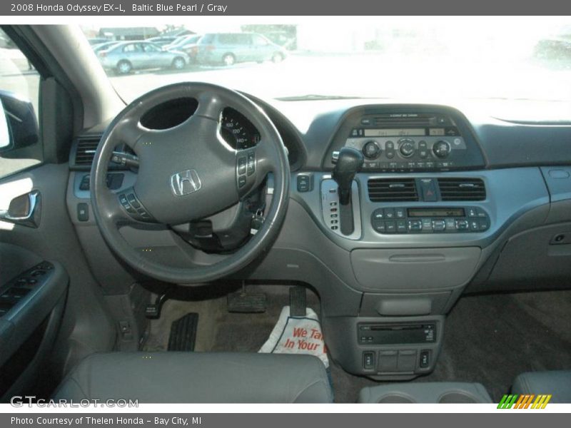 Baltic Blue Pearl / Gray 2008 Honda Odyssey EX-L