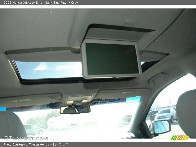 Baltic Blue Pearl / Gray 2008 Honda Odyssey EX-L