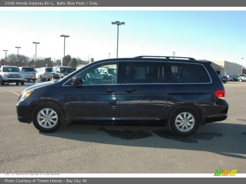 Baltic Blue Pearl / Gray 2008 Honda Odyssey EX-L