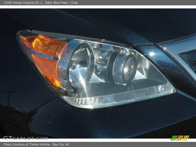 Baltic Blue Pearl / Gray 2008 Honda Odyssey EX-L