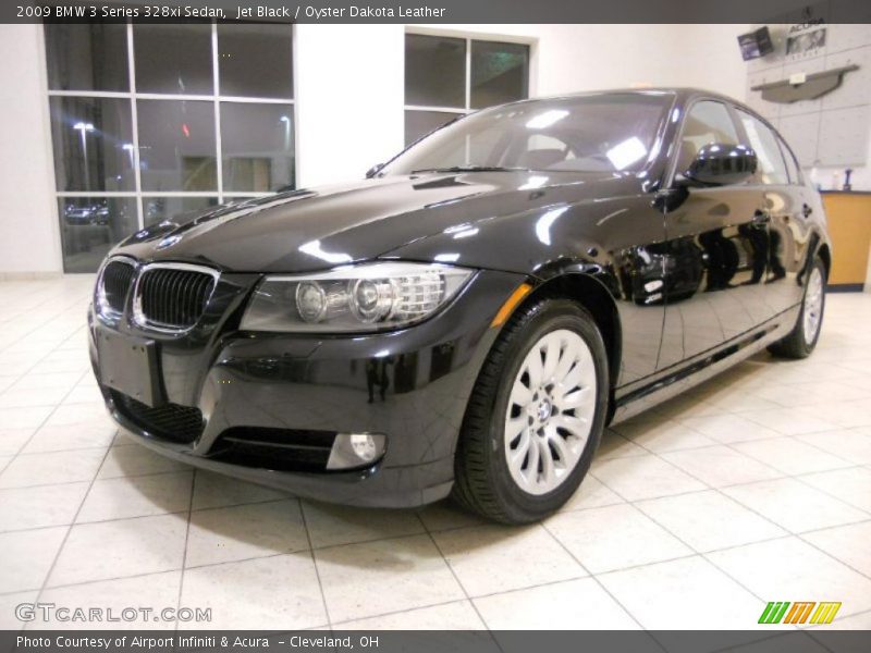 Jet Black / Oyster Dakota Leather 2009 BMW 3 Series 328xi Sedan