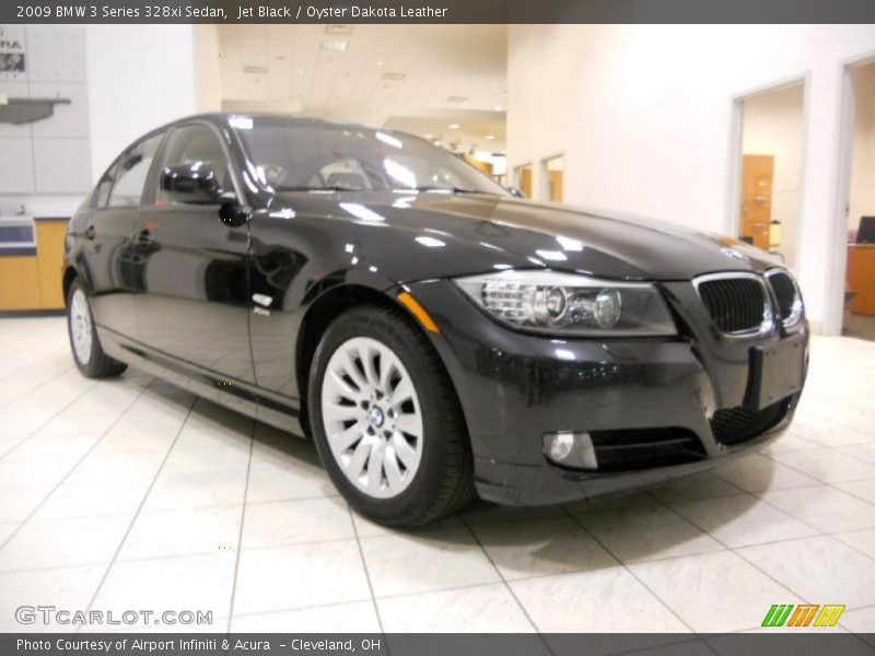 Jet Black / Oyster Dakota Leather 2009 BMW 3 Series 328xi Sedan