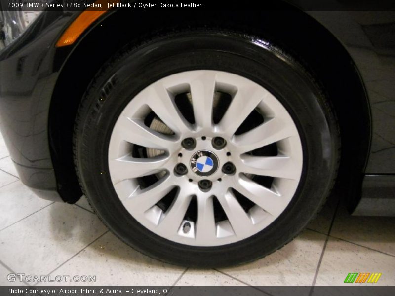 Jet Black / Oyster Dakota Leather 2009 BMW 3 Series 328xi Sedan