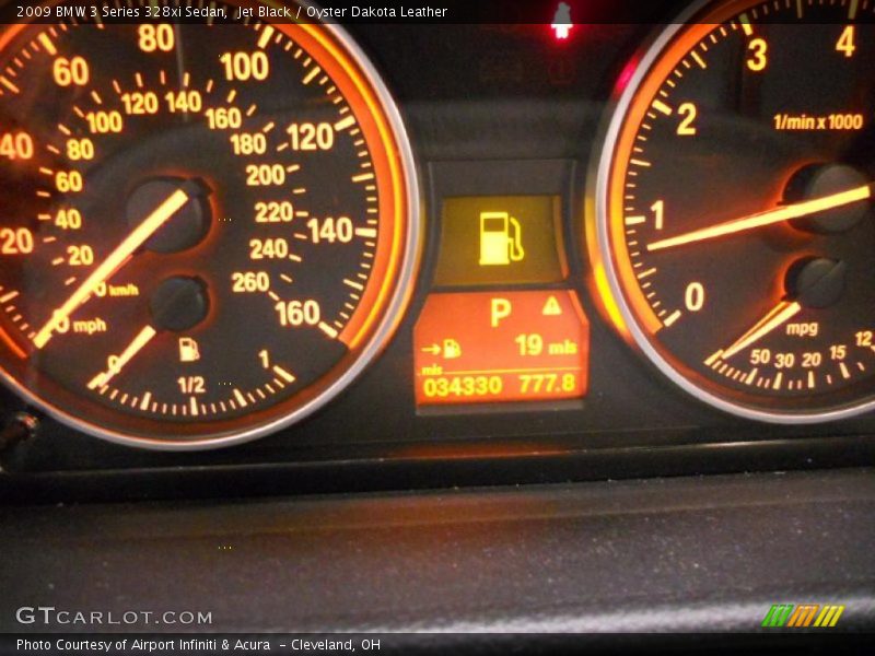Jet Black / Oyster Dakota Leather 2009 BMW 3 Series 328xi Sedan