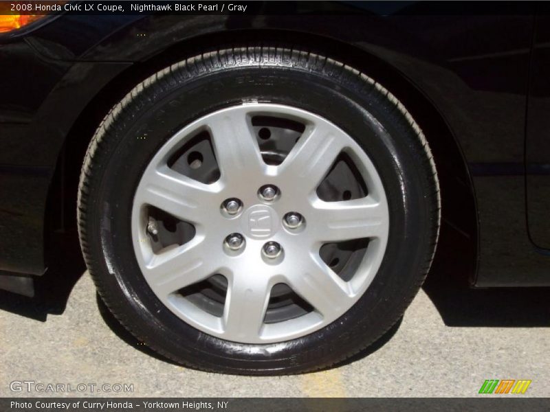 Nighthawk Black Pearl / Gray 2008 Honda Civic LX Coupe