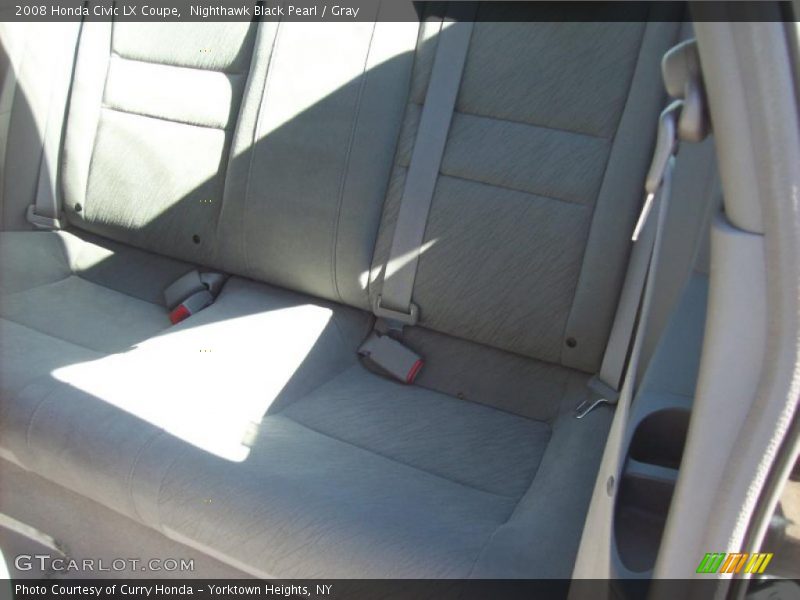 Nighthawk Black Pearl / Gray 2008 Honda Civic LX Coupe