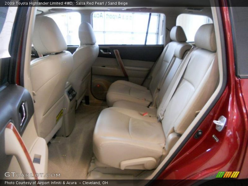 Salsa Red Pearl / Sand Beige 2009 Toyota Highlander Limited 4WD