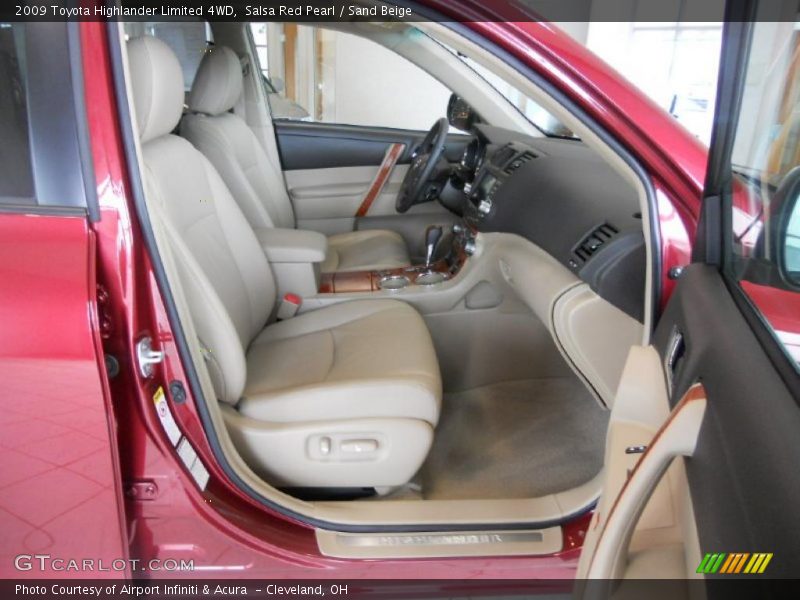 Salsa Red Pearl / Sand Beige 2009 Toyota Highlander Limited 4WD