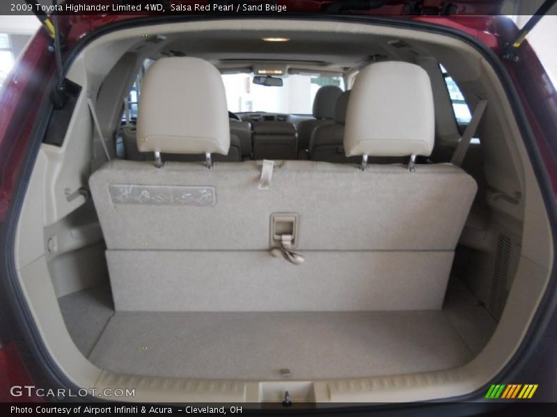 Salsa Red Pearl / Sand Beige 2009 Toyota Highlander Limited 4WD
