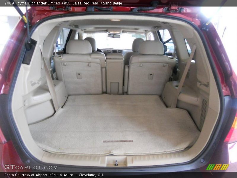 Salsa Red Pearl / Sand Beige 2009 Toyota Highlander Limited 4WD