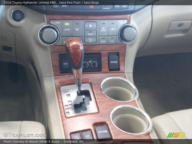 Salsa Red Pearl / Sand Beige 2009 Toyota Highlander Limited 4WD