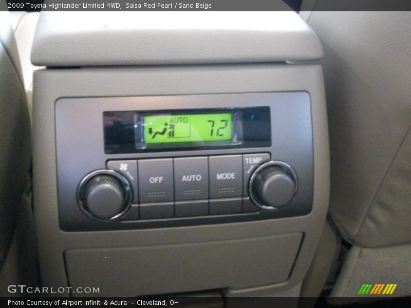 Salsa Red Pearl / Sand Beige 2009 Toyota Highlander Limited 4WD