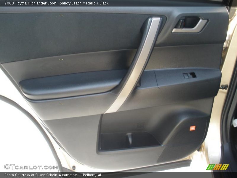 Sandy Beach Metallic / Black 2008 Toyota Highlander Sport