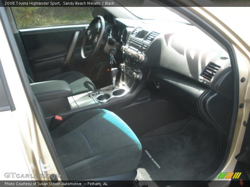 Sandy Beach Metallic / Black 2008 Toyota Highlander Sport