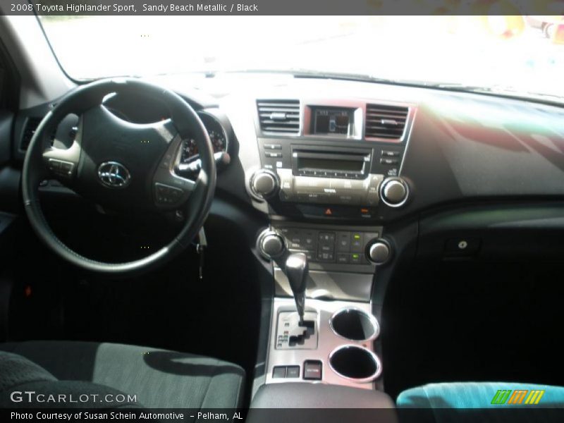 Sandy Beach Metallic / Black 2008 Toyota Highlander Sport