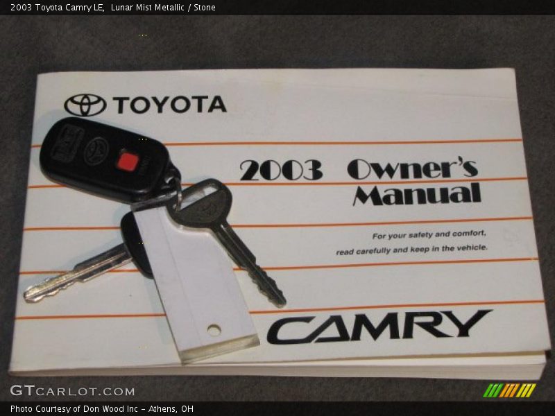 Lunar Mist Metallic / Stone 2003 Toyota Camry LE