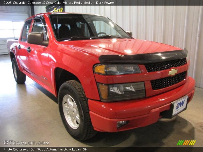 Victory Red / Medium Dark Pewter 2005 Chevrolet Colorado LS Crew Cab