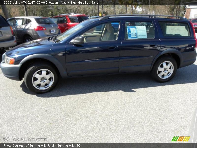 Nautic Blue Metallic / Sand 2002 Volvo V70 2.4T XC AWD Wagon