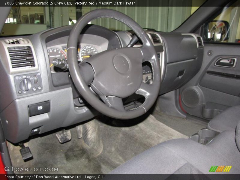 Victory Red / Medium Dark Pewter 2005 Chevrolet Colorado LS Crew Cab