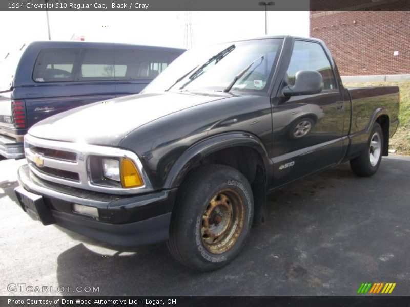 Black / Gray 1994 Chevrolet S10 Regular Cab