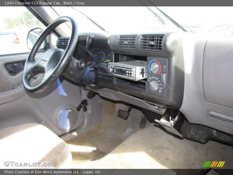 Black / Gray 1994 Chevrolet S10 Regular Cab