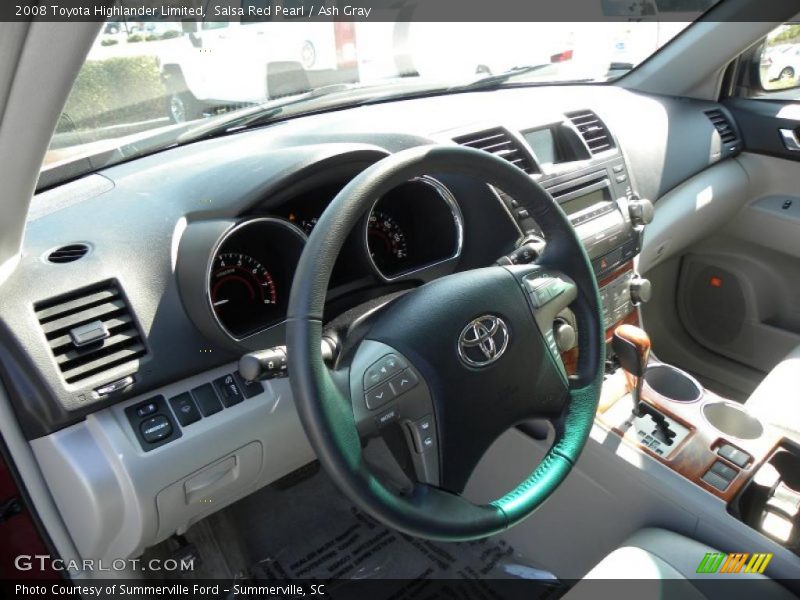 Salsa Red Pearl / Ash Gray 2008 Toyota Highlander Limited