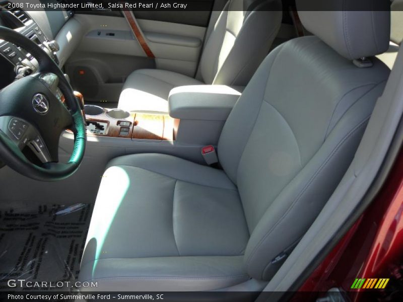 Salsa Red Pearl / Ash Gray 2008 Toyota Highlander Limited