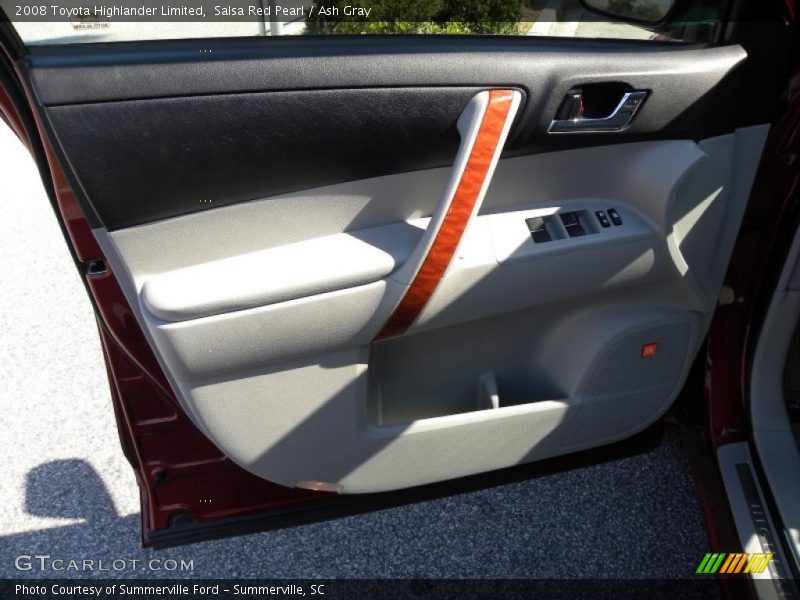 Salsa Red Pearl / Ash Gray 2008 Toyota Highlander Limited
