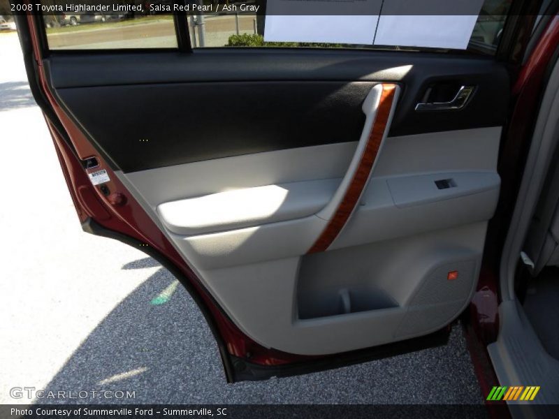 Salsa Red Pearl / Ash Gray 2008 Toyota Highlander Limited
