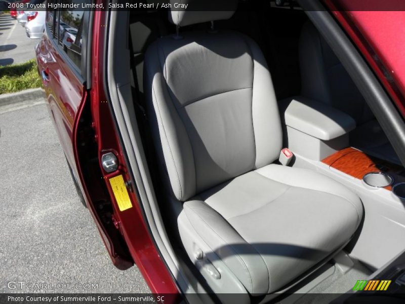 Salsa Red Pearl / Ash Gray 2008 Toyota Highlander Limited