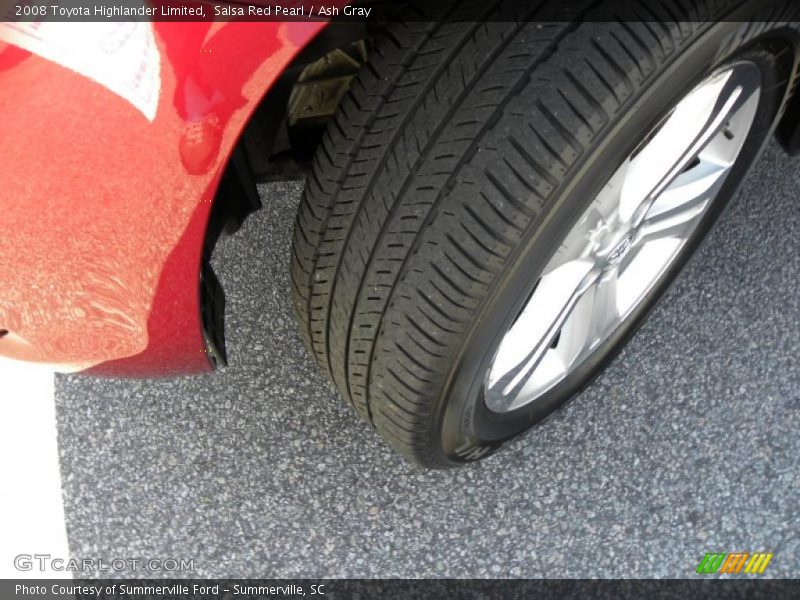 Salsa Red Pearl / Ash Gray 2008 Toyota Highlander Limited