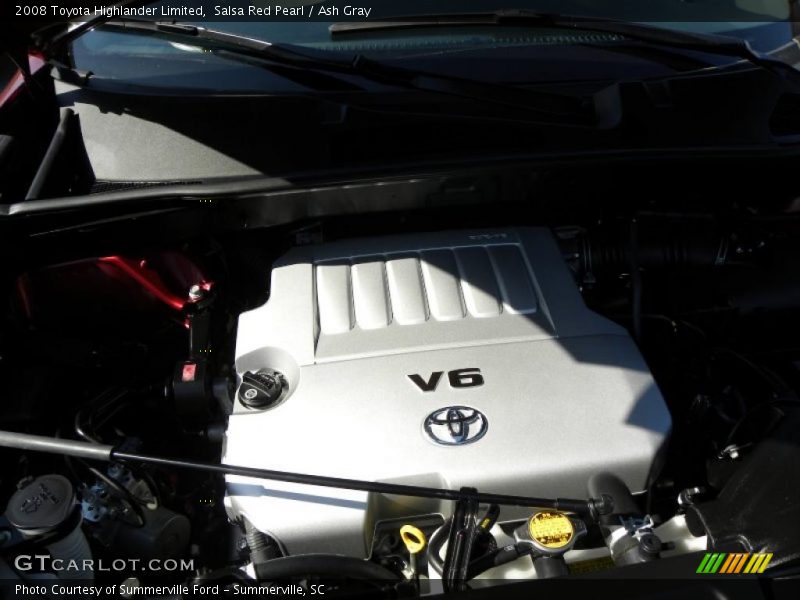 Salsa Red Pearl / Ash Gray 2008 Toyota Highlander Limited