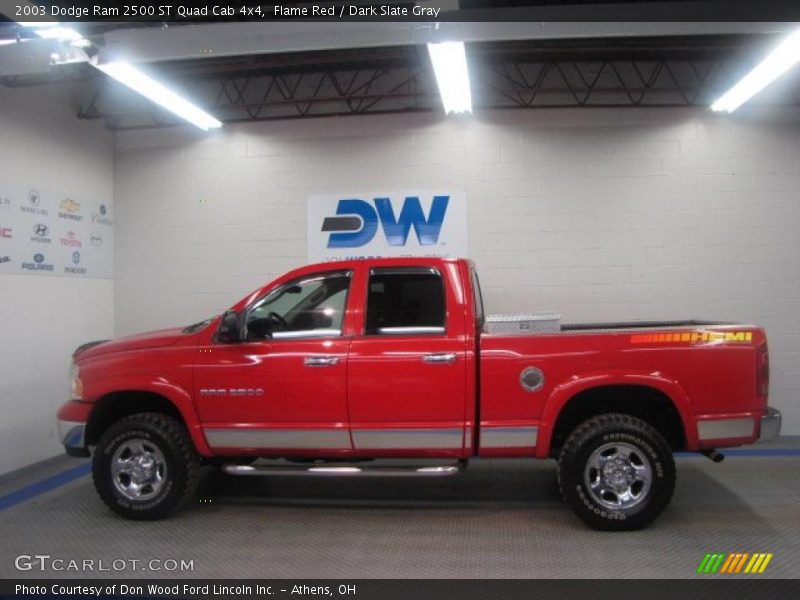 Flame Red / Dark Slate Gray 2003 Dodge Ram 2500 ST Quad Cab 4x4