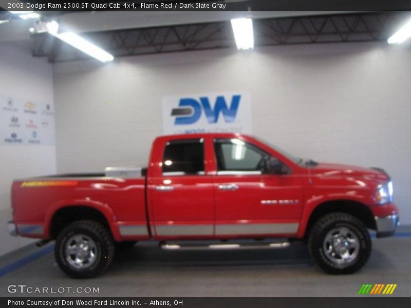 Flame Red / Dark Slate Gray 2003 Dodge Ram 2500 ST Quad Cab 4x4