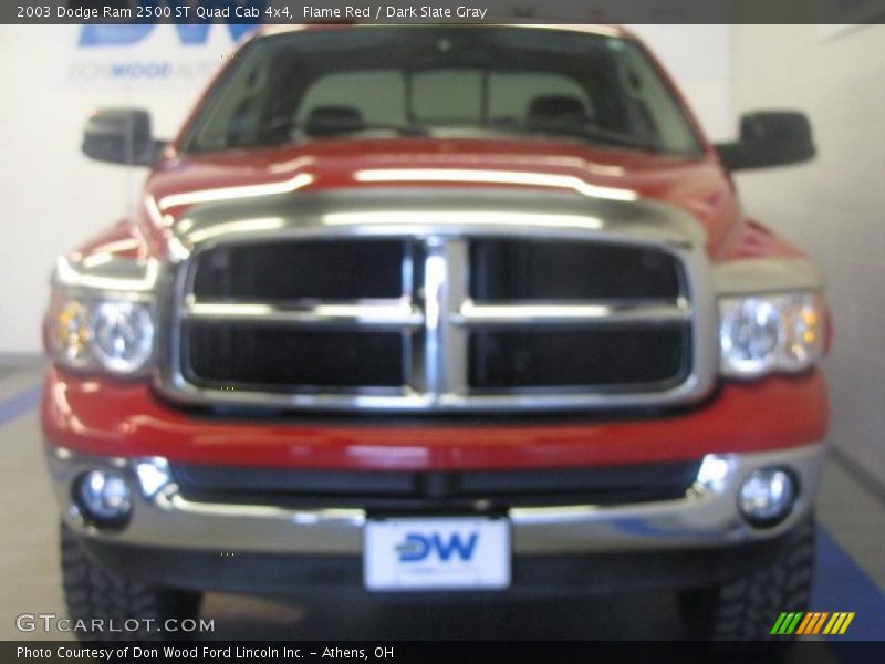 Flame Red / Dark Slate Gray 2003 Dodge Ram 2500 ST Quad Cab 4x4