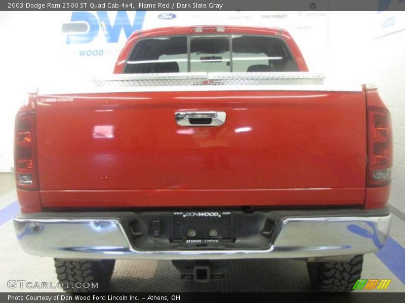 Flame Red / Dark Slate Gray 2003 Dodge Ram 2500 ST Quad Cab 4x4