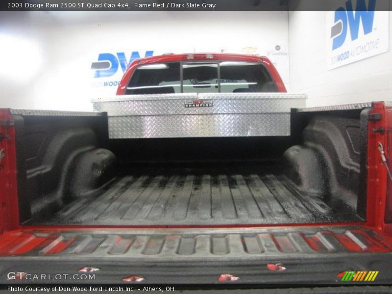 Flame Red / Dark Slate Gray 2003 Dodge Ram 2500 ST Quad Cab 4x4
