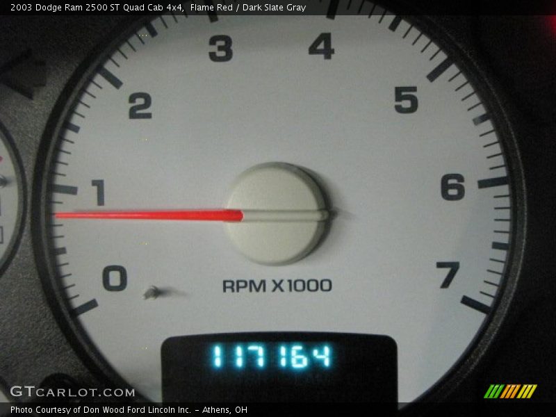 Flame Red / Dark Slate Gray 2003 Dodge Ram 2500 ST Quad Cab 4x4