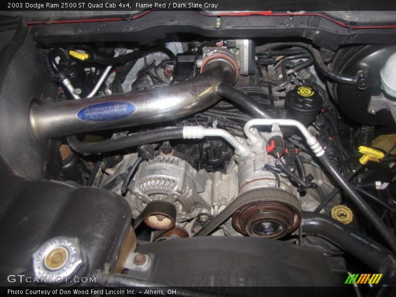 Flame Red / Dark Slate Gray 2003 Dodge Ram 2500 ST Quad Cab 4x4