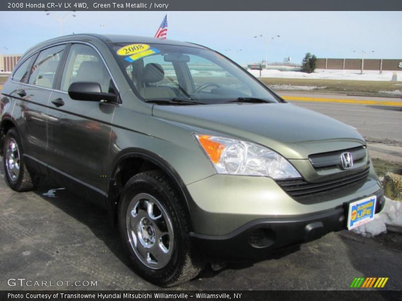 Green Tea Metallic / Ivory 2008 Honda CR-V LX 4WD