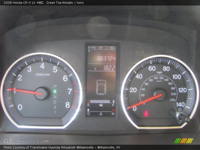 Green Tea Metallic / Ivory 2008 Honda CR-V LX 4WD