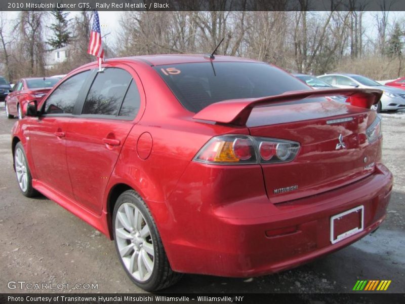 Rally Red Metallic / Black 2010 Mitsubishi Lancer GTS