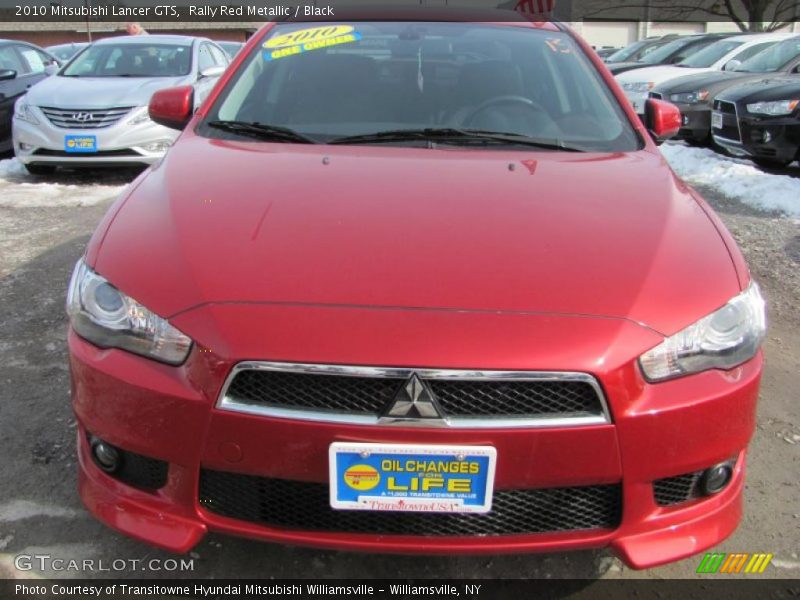 Rally Red Metallic / Black 2010 Mitsubishi Lancer GTS