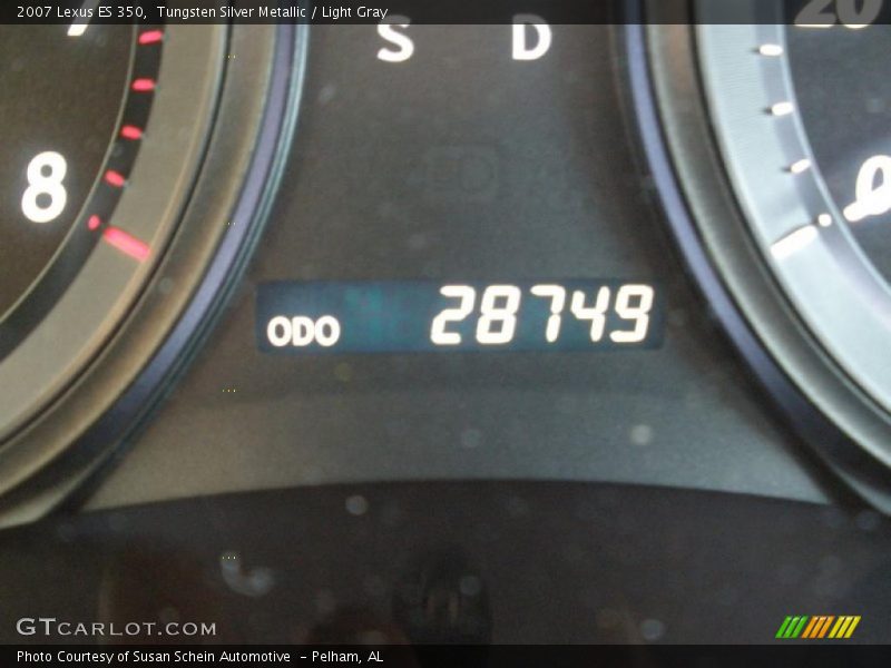 Tungsten Silver Metallic / Light Gray 2007 Lexus ES 350