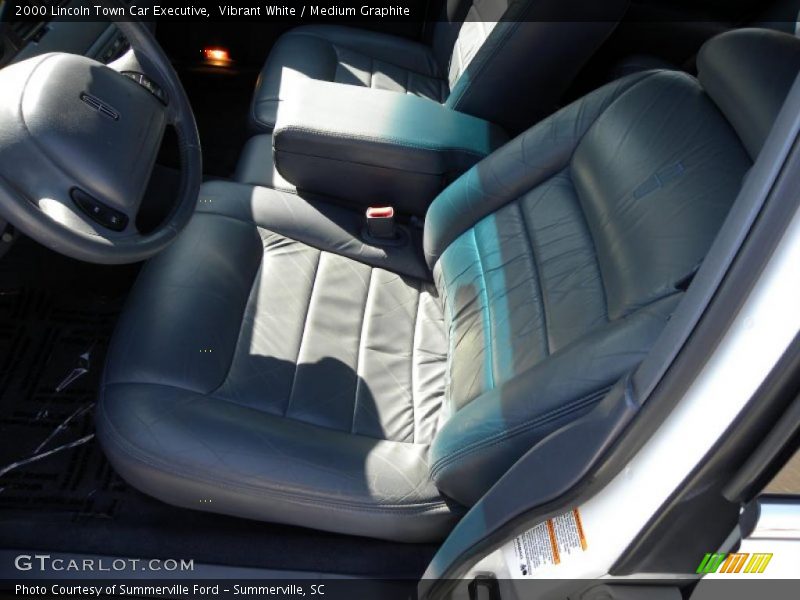 Vibrant White / Medium Graphite 2000 Lincoln Town Car Executive