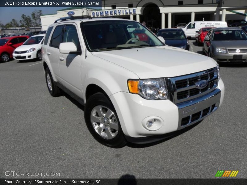 White Suede / Camel 2011 Ford Escape Limited V6
