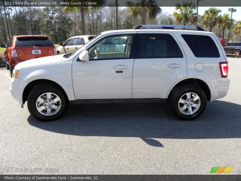 White Suede / Camel 2011 Ford Escape Limited V6