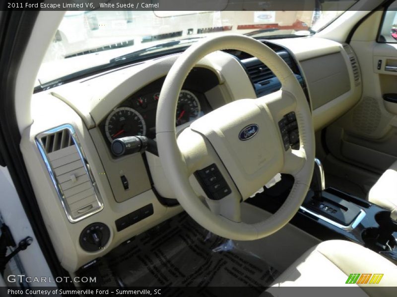 White Suede / Camel 2011 Ford Escape Limited V6
