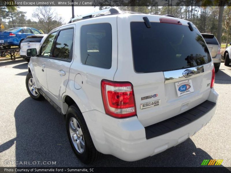 White Suede / Camel 2011 Ford Escape Limited V6