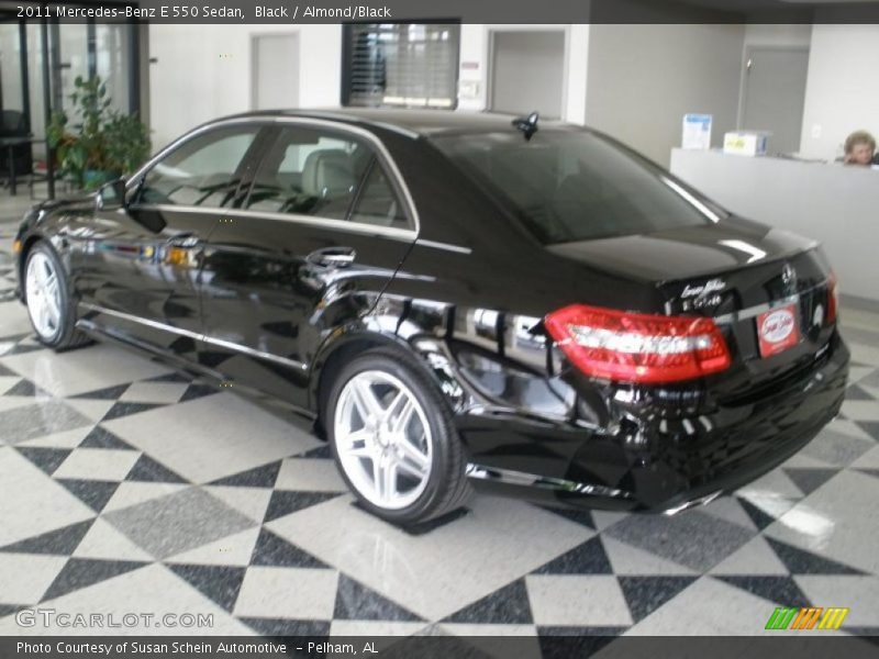 Black / Almond/Black 2011 Mercedes-Benz E 550 Sedan